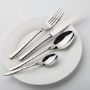 Cozy Zone Dinnerware Set Stainless Steel Tableware Luxury Cutlery Set Vintage Quality 24Pcs Knife Fork Dining Dinner Set Western