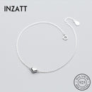 INZATT Minimalist Romantic Shiny Heart Bracelet For Fashion Women Pretty Jewelry 925 Sterling Silver Classic Accessories Gift