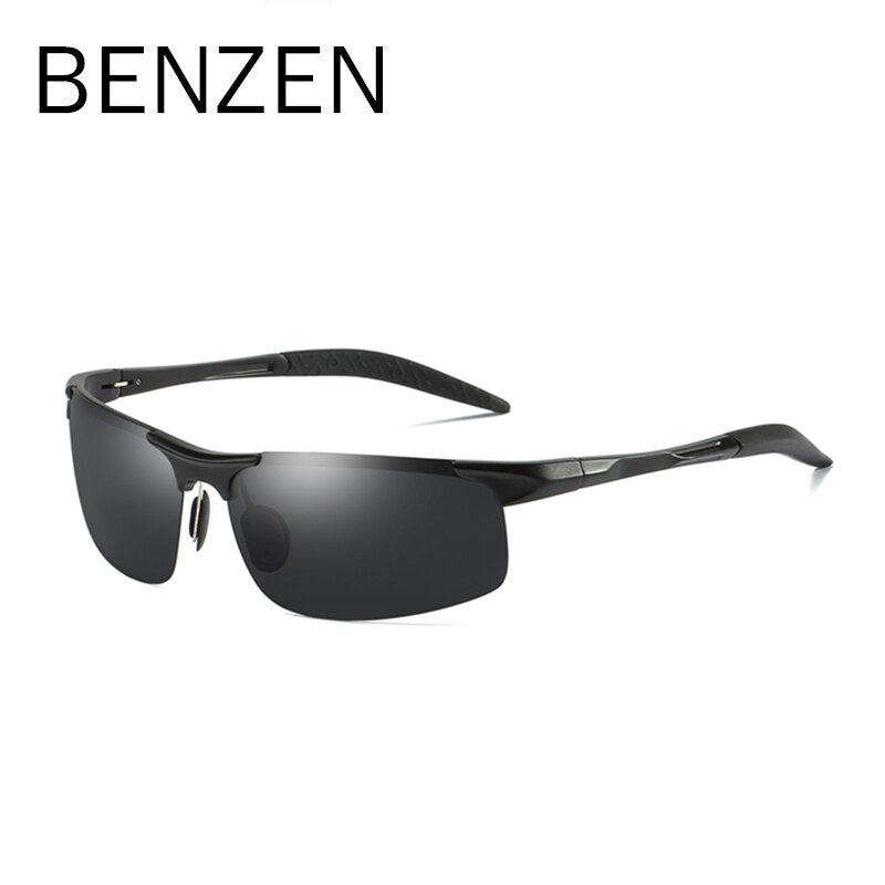 BENZEN Polarisierte Sonnenbrille für Herren Qualität Al-Mg Sport Sonnenbrille Herren UV-Schutz Outdoor Fahrerbrille Schutzbrille 9333