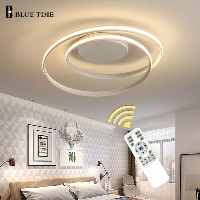 Hot Sale Modern LED Ceiling Lights For Living Room Bedroom Dining Room Luminaires White&amp;Black Ceiling Lamps Fixtures AC110V 220V