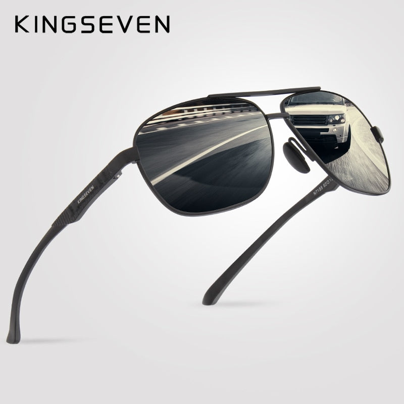 KINGSEVEN Fashion Polarized Sunglasses Men Retro Style Sun Glasses Brand Designer Sports Vacation Glasses For Men