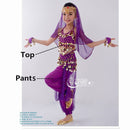 Kids Belly Dance Costumes Set Oriental Dance Girls Belly Dancing India Belly Dance Clothes Bellydance Child Kids Indian 6 Colors
