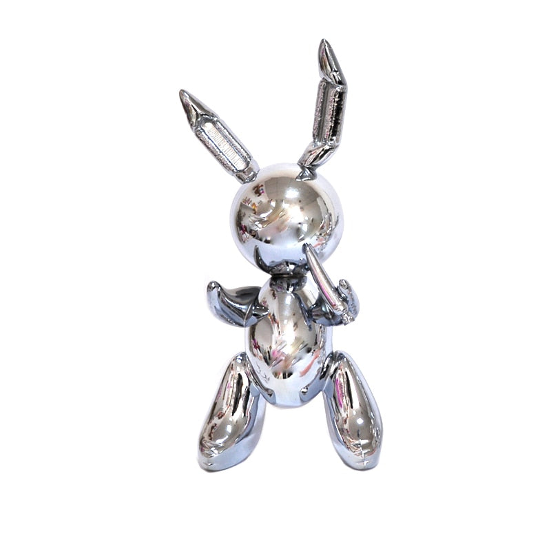 balloon rabbit sculpture home decoration art and craft garden decoration creative statue