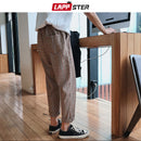 LAPPSTER Streetwear Yellow Plaid Pants Men Joggers 2021 Man Casual Straight Harem Pants Men Korean Hip Hop Track Pants Plus Size