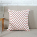 Home Decor Emboridered Cushion Cover Grey Pink Geometric Canvas Cotton Suqare Embroidery Pillow Cover 45x45cm