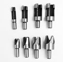 4 or 8pcs/set Wood Plug Cutting Tool Drill Bit Straight And Tapered Taper 5/8" 1/2" 3/8" 1/4" Woodworking Cork Drill Bit Knife