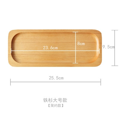 Plato de postres de madera de estilo japonés, tablas de cortar de frutas creativas naturales ecológicas, bandejas para servir comida sin pintura, platos de Sushi, vajilla