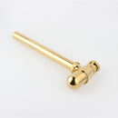Gold Basin Sink Slotted Pop Up Waste Drain Brass 1 1/4 Bottle Trap P-TRAP Kit Set with Overflow 11-096