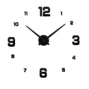 New Real Metal 3D DIY Acrylic Mirror Wall Clock Watch Clocks Home Decoration Modern Needle Quartz Stickers