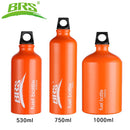 Botella de combustible de aceite de aluminio BRS, Alcohol, gasolina, diésel, queroseno para pícnic al aire libre, estufa de Camping para quemar aceite, 530ml, 750ml, 1000ml