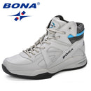 BONA Baskets Homme, zapatos de baloncesto para hombre, zapatos de hombre con división de vaca, zapatos deportivos altos planos para exteriores, Zapatillas para hombre, Zapatillas cómodas