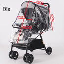 stroller rain cover Transparent Wind Dust Shield Zipper Open Raincoat stroller accessories rain cover For Baby stroller cover