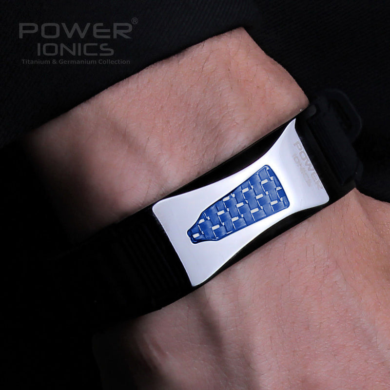 Power Ionics 3000 Ionen/cc Ironman Titanium Germanium FIR Carbon Fiber Bio Golf Watch Armband Wristband Free Lettering Gifts