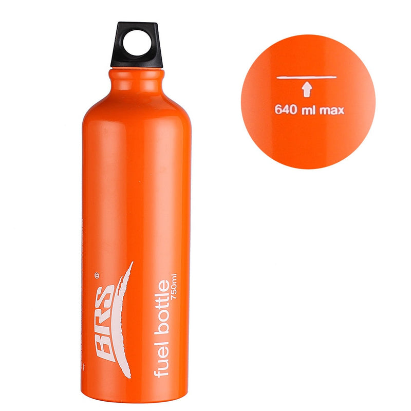 Botella de combustible de aceite de aluminio BRS, Alcohol, gasolina, diésel, queroseno para pícnic al aire libre, estufa de Camping para quemar aceite, 530ml, 750ml, 1000ml