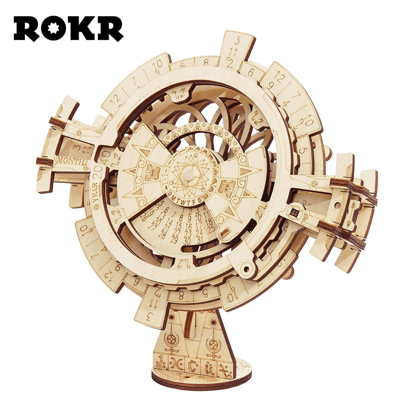 Robotime ROKR DIY 3D rompecabezas de madera engranaje mecánico Drive modelo Kit de construcción juguetes regalo para niños adultos adolescentes