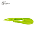 LMETJMA 3 in 1 Avocado Slicer PP Avocado Slicer and Pitter Avocado Peeler Cutter Skinner and Corer Fruit Tools KC0128