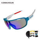 COMAXSUN Polarized Cycling Glasses Bike Riding Protection Goggles Driving  Fishing Outdoor Sports Sunglasses UV 400 3 Lens