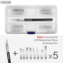 High Quality Professional Carving Knife and Cutting Board Set, Hand Tools for Paper Wood Sculpture Eraser Model Pen Knifes Sharp