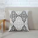 Home Decor Emboridered Cushion Cover Grey Pink Geometric Canvas Cotton Suqare Embroidery Pillow Cover 45x45cm