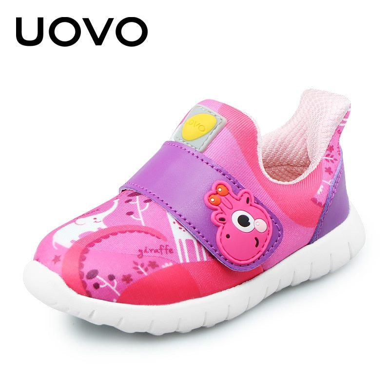 UOVO Bebé Niño Zapatos casuales Niños Niñas Primavera Transpirable Niños pequeños Calzado Hook-And-Loop Tamaño