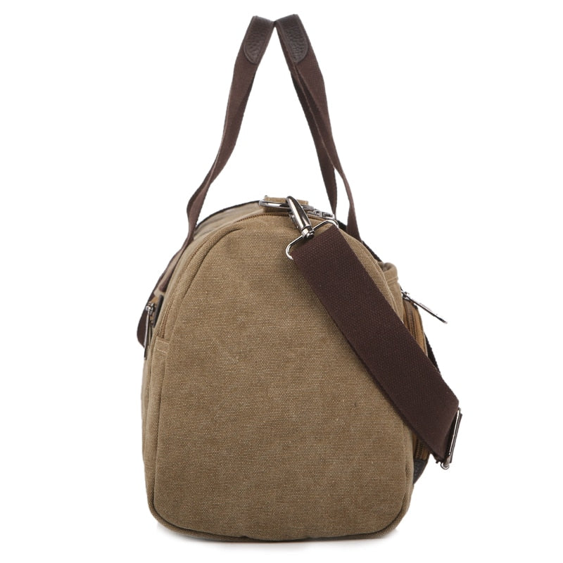 Man Canvas Messenger Bags Duffle Tote Travel Shoulder Bag High Quality Tote Crossbody Bags Zipper Travel Leisure Handbag