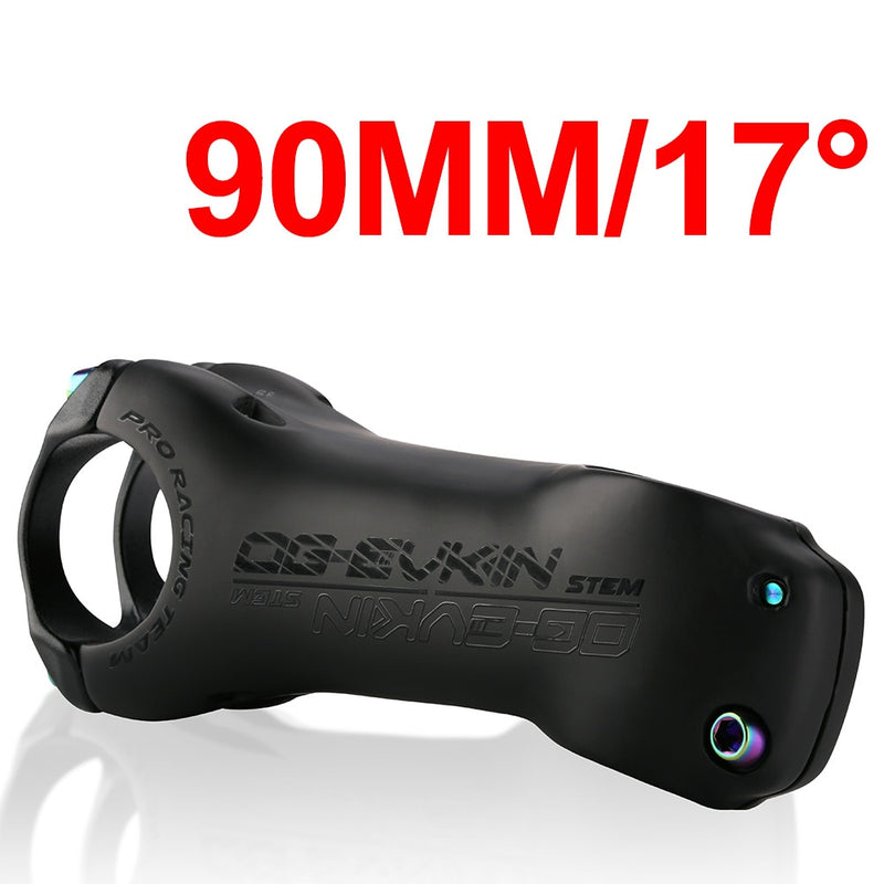 OG-EVKIN Carbon Rennrad Vorbau 7/17 Grad UD Matt MTB Bike Carbon Vorbau 80/90/100/110/120mm Titanlegierung Fahrradvorbau 28.6mm