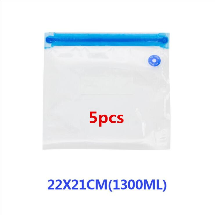 Kitchen Food Vacuum bag 5 Size available Pumping vacuum Sealer bag for Fresh-keeping/Food Storage Reusable bag Vacuum packaging