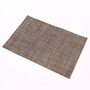 WHQ 4PCS 40x30cm Placemats PVC Dining Table Mat Disc Bowl Pads Coasters Waterproof Table Cloth Pad Modern Non-slip Pad