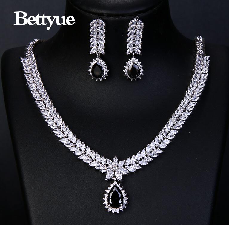 Bettyue Charming Fashion Elegance Cubic Zircon Multicolor Europe And America Style Wholesale Jewelry Sets Women Noble Ornament