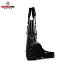 FEIDIKABOLO, maletín de cocodrilo para hombre, bolsos negros de lujo para hombre, bolsos de mensajero, bolsos de cuero PU para hombre, bolso de hombro informal de negocios
