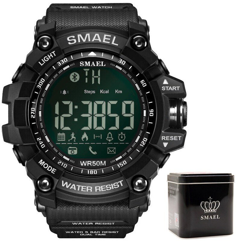 Relojes cronógrafo SMAEL para hombre, reloj deportivo para hombre, reloj militar del ejército, reloj Digital LED multifunción resistente al agua para hombre