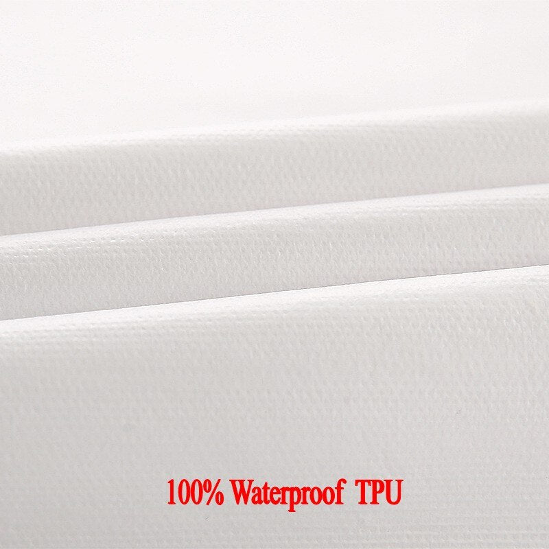 160X200 Cotton Terry Matress Cover Waterproof Mattress Protector Anti-Pull Air-Permeable Anti Dust Mite Mattress Pad Cover