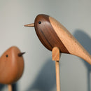 Danish wood ornaments jewelry carving wooden play Home Furnishing Nordic style puppet Home Furnishing features wood bird