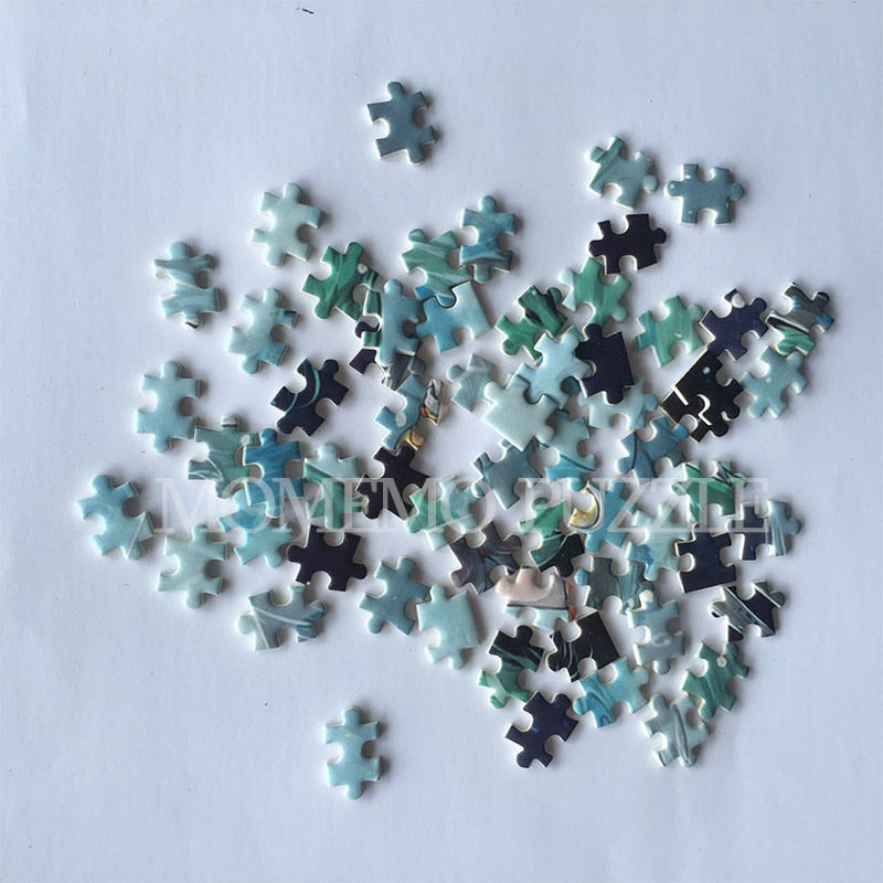 MOMEMO Spirited Away Jigsaw Puzzles for Adults Cartoon Puzzle Anime Wooden Puzzle 1000 Pieces Adult Kids DIY Educational Toys