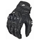 Herren Damen 4 Season Driving Supertech Schwarz/Weiß Motorrad Lederhandschuhe Rennhandschuh Motorrad Rindsleder Rennrad Ritter