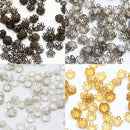 Bead Caps 300Pcs/lot Pick 4 Colors 5Leaf Hollow Flower End Beads Caps 10mm Jewelry Findings Making DIY Jewelry Supplies