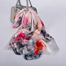 [BYSIFA] New Luxury Pure Silk Scarf Shawl Women Spring Autumn Long Scarves Ladies Brand 100% Silk Neck Scarf Foulard 175*52cm