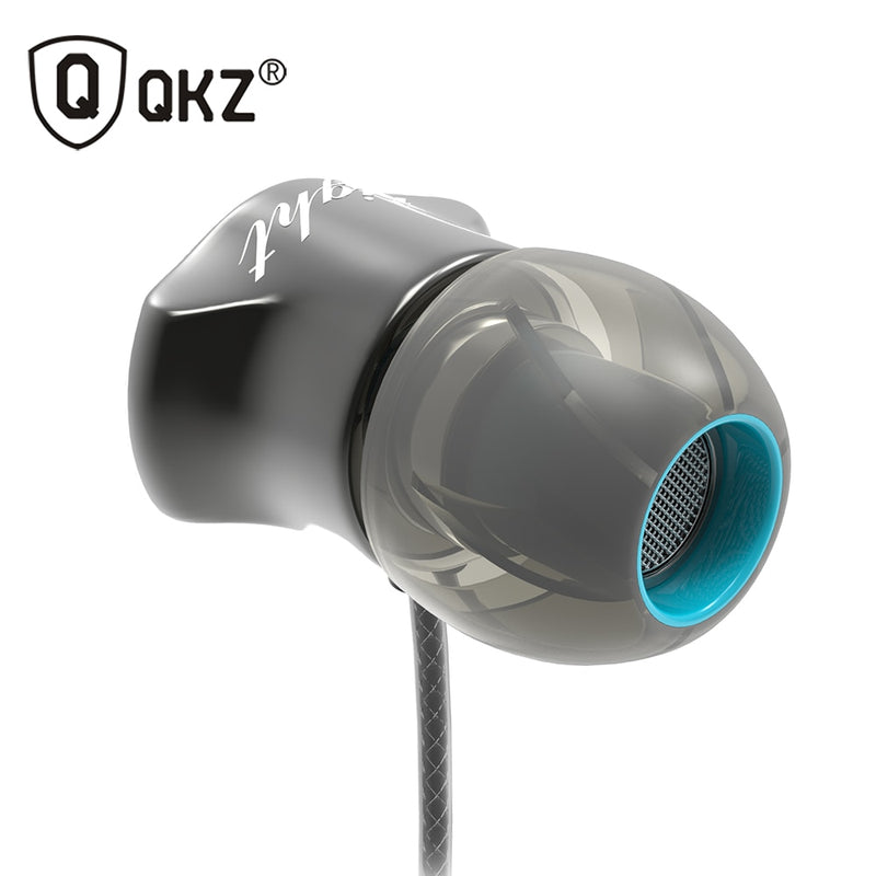 Auriculares QKZ DM7, edición especial, carcasa chapada en oro, aislamiento de ruido, HD, HiFi, auriculares, fone de ouvido