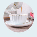 1-6PCS Pink Romantic Pumpkin Coffee Cup Set Kitchen Accessories Bone China Ceramics Tea Cup Organizer English Afternoon Red Tea