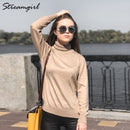 Cashmere Sweater Women Turtleneck 2021 Winter White Women&