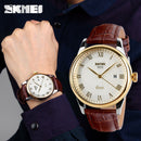 2020 SKMEI brand watches men quartz business fashion casual watch full steel date women lover couple 30m waterproof wristwatches