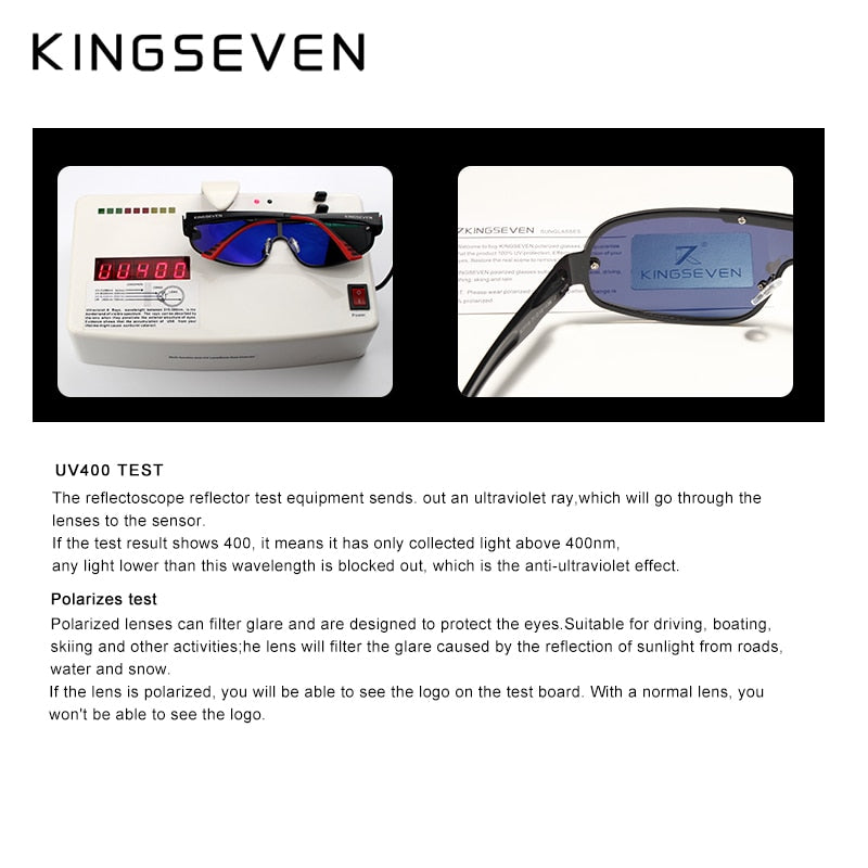 3PCS KINGSEVEN Brand Design Sunglasses Men Polarized Lens 100% UV Protection Combined Sale