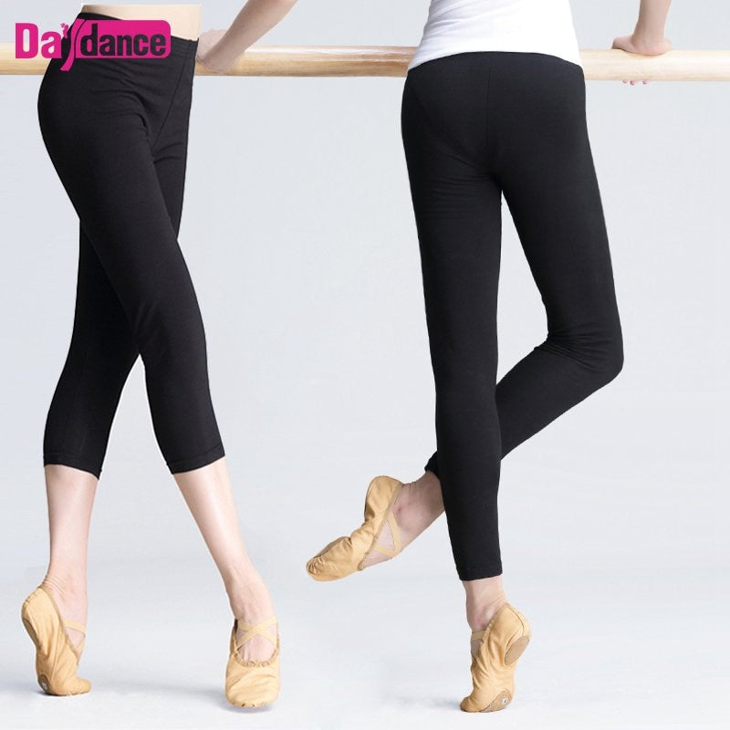 Women Cotton Ballet Pants Leggings Dancing Gymnastics Trousers Bodybuilding Daily Pants for Ballerina