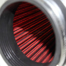 Universal Kits Auto Auto Rennen Sport Ansaugfilter Luftfilter 3" 115 mm Rot Konusfilter Reiniger Kurbelgehäuseentlüftung