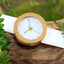BOBO BIRD Women Bamboo Watches Gold Back Case Japan Quartz Movement as Good Gift for Ladies Stainless Steel Watch L-J27
