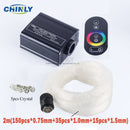 16W RGB Fiber Optic Star Light Ceiling Kit LED Lights Engine RF Touch Control 2m 3m 4m Optical Fiber Cable