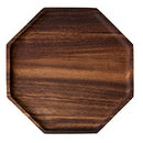 Creative Acacia Wood Plate Dishes Rectangle Octagonal Food Dessert Tea Dinner Tray Kitchenware Dinnerware Outdoor Tableware