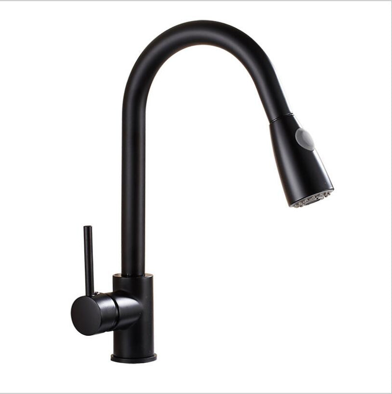 Kitchen Faucet Mixer Pull Out Kitchen Tap Single Handle Single Hole 360 Rotate Copper Chrome/ Nickel/Gold Swivel Sink Mixer Tap