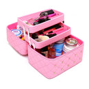 Bolsa de maquillaje de alta calidad, bonita caja de cosméticos para mujer, capas plegables informales, estuche de almacenamiento de viaje profesional, maleta de gran capacidad