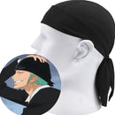 5PCS Japanese Anime Roronoa Zoro Cosplay Costume Comic Halloween Cosplay robe Full Set wig and kerchief free shipping